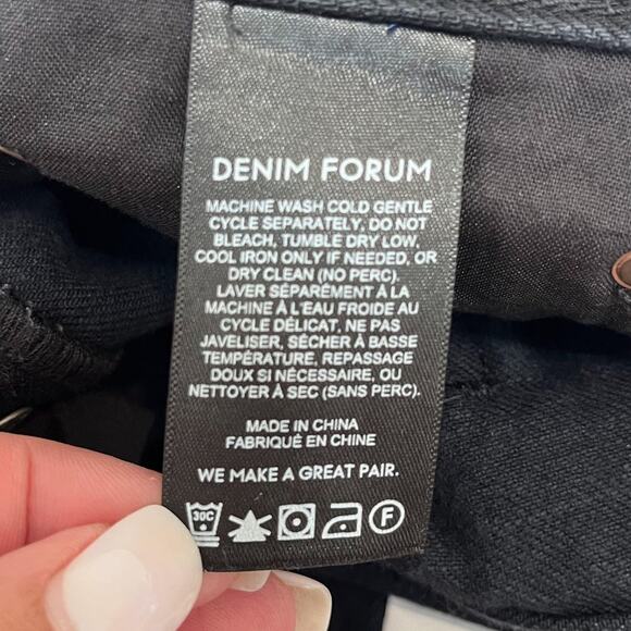 Denim Forum The Joni High Rise Loose 29L Womens Jeans Button Fly Organic Cotton - Picture 9 of 10
